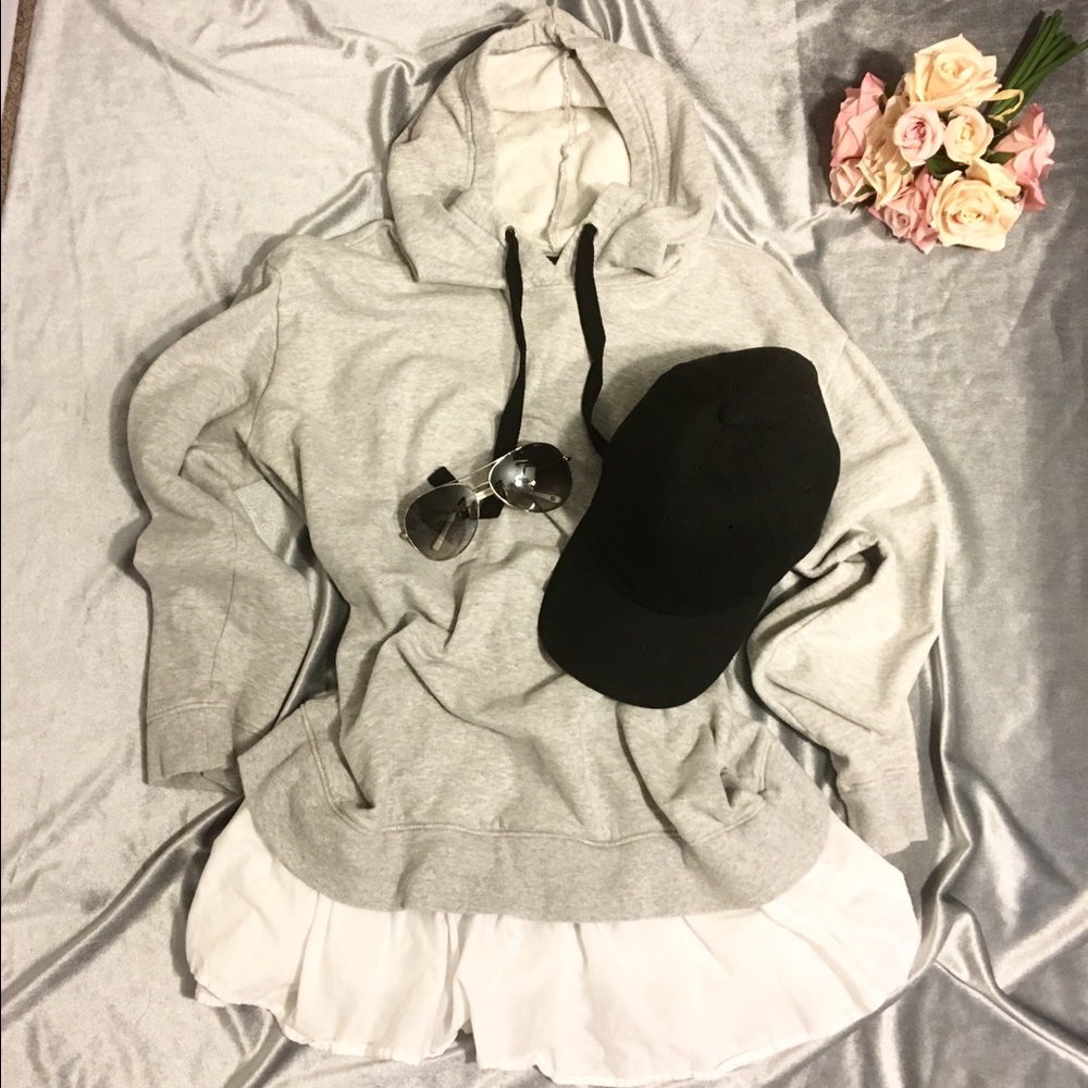 Hooded Lace Long Sleeve Mini Dress